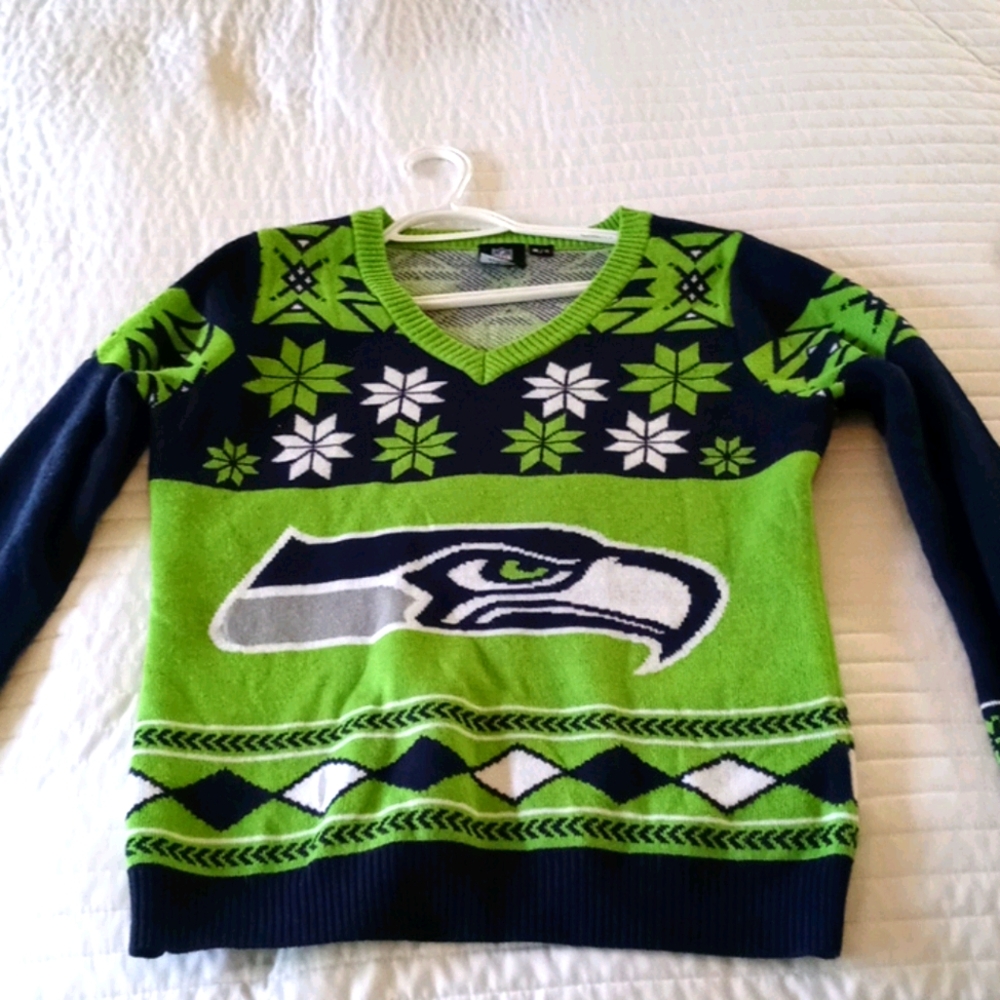 Seahawks Christmas sweater